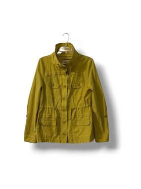 Anthropologie Daughters of the Liberation Utility Safari Jacket Size 8 Yellow